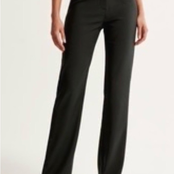 NWT Abercrombie & Fitch Black High Waisted Slim Boot Trousers - Picture 3 of 4